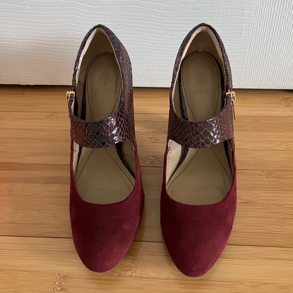 Isola Tace burgundy Mary Jane pump - Picture 3 of 9